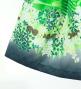 Hula Shantung Pa'u Skirt with Kukui Flower & Kukui Nut Lei Print / Luxury Collection / White / J3193wh