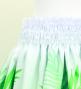 Hula Shantung Pa'u Skirt with Kukui Flower & Kukui Nut Lei Print / Luxury Collection / White / J3193wh