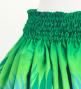 Hula Blouse & Pa'u Set-Up with Kukui Flower & Kukui Nut Lei Print / Luxury Collection / Green / J3194gr