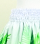 Hula Blouse & Pa'u Set-Up with Kukui Flower & Kukui Nut Lei Print / Luxury Collection / White / J3194wh