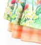 Hula Blouse & Double Pa'u Set-Up with Hawaiian Flower & Sea Print / Luxury Collection / J3196-3