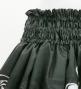 Hula Shantung Pa'u Skirt with Tiare & Kahiko Print / Luxury Collection / Black / J3198bk