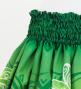 Hula Shantung Pa'u Skirt with Tiare & Kahiko Print / Luxury Collection / Green / J3198gr