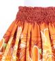Hula Shantung Pa'u Skirt with Tiare & Kahiko Print / Luxury Collection / Orange / J3198or