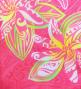 Hula Shantung Pa'u Skirt with Tiare & Kahiko Print / Luxury Collection / Pink / J3198pi