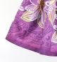 Hula Shantung Pa'u Skirt with Tiare & Kahiko Print / Luxury Collection / Purple / J3198pu