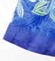 Hula Blouse & Pa'u Set-Up with Tiare & Kahiko Print / Luxury Collection / Blue / J3199bl