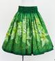 Hula Blouse & Pa'u Set-Up with Tiare & Kahiko Print / Luxury Collection / Green / J3199gr