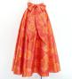 Hula Long Shantung Circular Skirt with Lokerani Print / Luxury Collection / Red2 / J3201-10