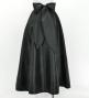 Hula Long Shantung Circular Skirt / Luxury Collection / Black / J3201-13