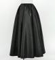 Hula Long Shantung Circular Skirt / Luxury Collection / Black / J3201-13