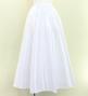 Hula Long Shantung Circular Skirt / Luxury Collection / White / J3201-16