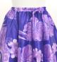 Hula Long Circular Skirt withHibiscus & Bird of Paradise / Luxury Collection / Purple / J3201-17