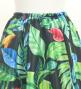 Hula Long Circular Skirt with Hawaiian Leaf / Luxury Collection / Black / J3201-19