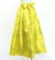 Hula Long Shantung Circular Skirt with Ginger Print / Luxury Collection / Yellow / J3201-1