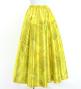 Hula Long Shantung Circular Skirt with Ginger Print / Luxury Collection / Yellow / J3201-1