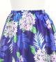 Hula Long Circular Skirt with Naupaka & Breadfruit Tree/ Luxury Collection / Navy / J3201-22