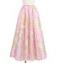 Hula Long Circular Skirt with Tube Rose / Luxury Collection / Light Pink / J3201-24