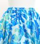 Hula Long Circular Skirt with Hawaiian Flower Print / Luxury Collection / Sky Blue / J3201-5