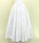 Hula Long Circular Skirt with Kahiko & Hibiscus Print / Luxury Collection / White / J3201-6