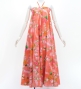 Hula Long Multi Way Koshibo Dress with Hibiscus Print / Luxury Collection / Coral / J3202-1