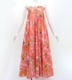 Hula Long Multi Way Koshibo Dress with Hibiscus Print / Luxury Collection / Coral / J3202-1