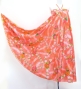 Hula Long Multi Way Koshibo Dress with Hibiscus Print / Luxury Collection / Coral / J3202-1