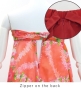 Hula Long Multi Way Koshibo Dress with Hibiscus Print / Luxury Collection / Coral / J3202-1