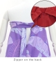 Hula Long Multi Way Koshibo Dress with Banana Leaf  Print / Luxury Collection / Lavender  / J3202-2