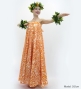 Hula Long Multi Way Koshibo Dress with Kahiko Print / Luxury Collection / Beige & Orange / J3202-3