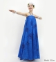 Hula Long Multi Way Koshibo Dress with Lehua Print / Luxury Collection / Navy / J3202-4