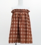Hula Blouse & Pa'u Set-Up with Palaka & Lei Print / Luxury Collection / Brown / J3204br
