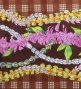Hula Blouse & Pa'u Set-Up with Palaka & Lei Print / Luxury Collection / Brown / J3204br
