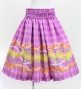 Hula Blouse & Pa'u Set-Up with Palaka & Lei Print / Luxury Collection / Pink / J3204pi