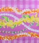Hula Blouse & Pa'u Set-Up with Palaka & Lei Print / Luxury Collection / Pink / J3204pi
