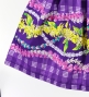 Hula Blouse & Pa'u Set-Up with Palaka & Lei Print / Luxury Collection / Purple / J3204pu