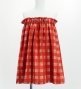 Hula Blouse & Pa'u Set-Up with Palaka & Lei Print / Luxury Collection / Red / J3204rd