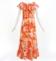 Hula Koshibo Frill Dress / Luxury Collection / Orange Red / J3205orrd