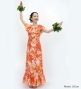 Hula Koshibo Frill Dress / Luxury Collection / Orange Red / J3205orrd