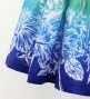 Hula Shantung Pa'u Skirt with Hawaiian Flower Print / Luxury Collection / J3221-5