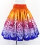 Hula Blouse & Pa'u Set-Up with Hawaiian Flower Print / Luxury Collection / J3222-3