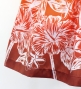 Hula Blouse & Pa'u Set-Up with Hawaiian Flower Print / Luxury Collection / J3222-4