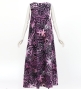 Hula Long Koshibo Dress with Heliconia Print / Luxury Collection / Pink / J3223-1