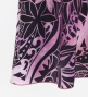 Hula Long Koshibo Dress with Heliconia Print / Luxury Collection / Pink / J3223-1