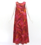 Hula Long Koshibo Dress with Ginger Print / Luxury Collection / Red / J3223-2