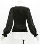 Hula Long Sleeve Blouse with Velvet / Black / J3224bk