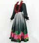 Hula Long Sleeve Blouse with Velvet / Black / J3224bk