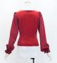 Hula Long Sleeve Blouse with Velvet / Dark Red 2 / J3224drd2