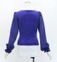 Hula Long Sleeve Blouse with Velvet / Royal Blue / J3224rbl