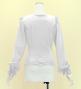 Hula Long Sleeve Blouse with Velvet / White / J3192wh
